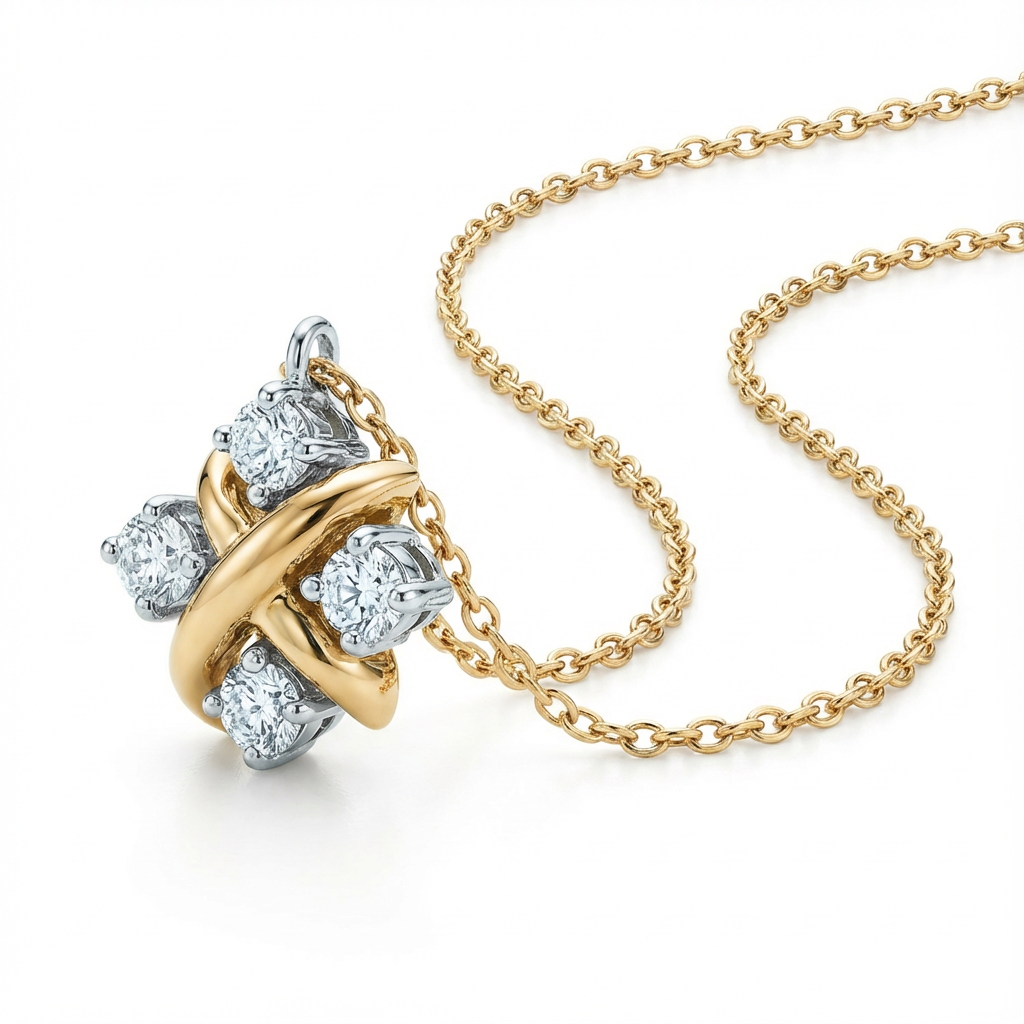 Radiant Fleur Necklace (Imported Boxed Model)