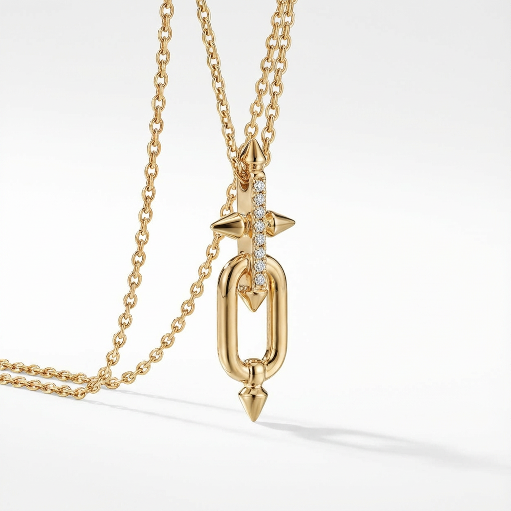 Luminara Dagger Necklace (Imported Boxed Model)