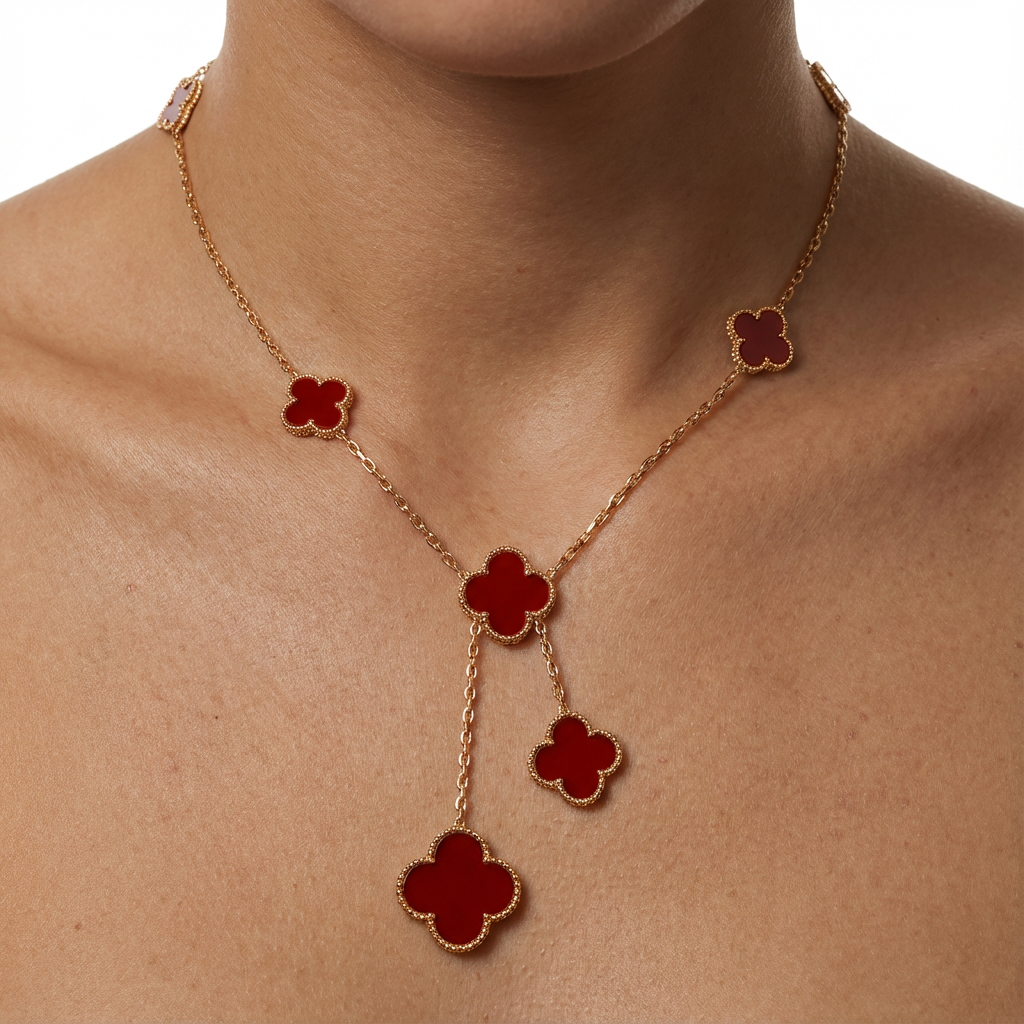 VCA Aurelia Clover Kolye (İthal Kutulu Model)