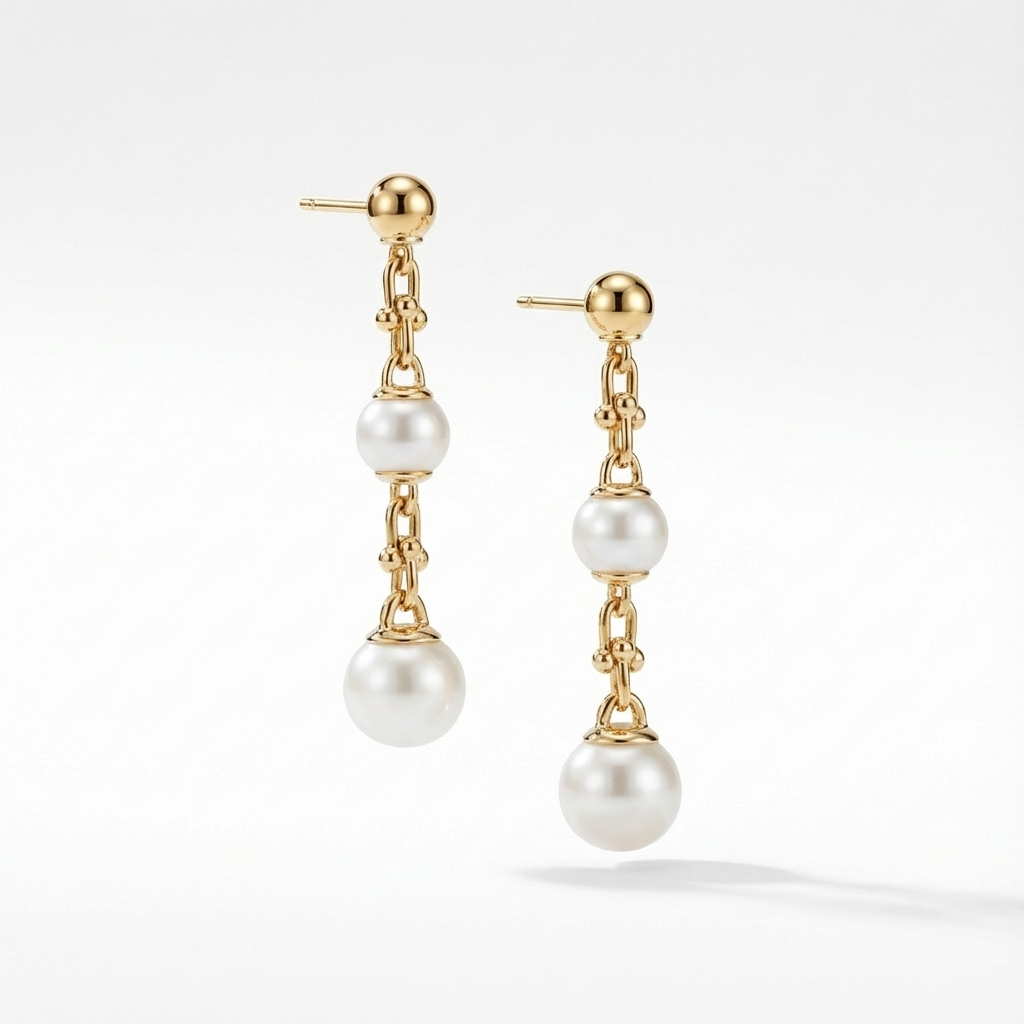 Lyra Pearl Küpe (İthal Kutulu Model)