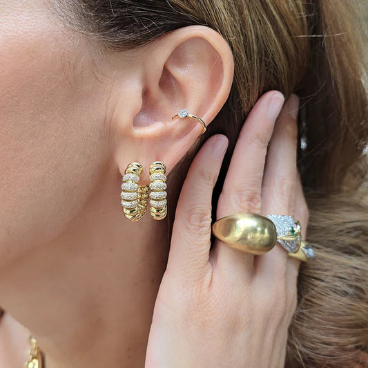 Brillobeam Hoops Küpe - MuffGem