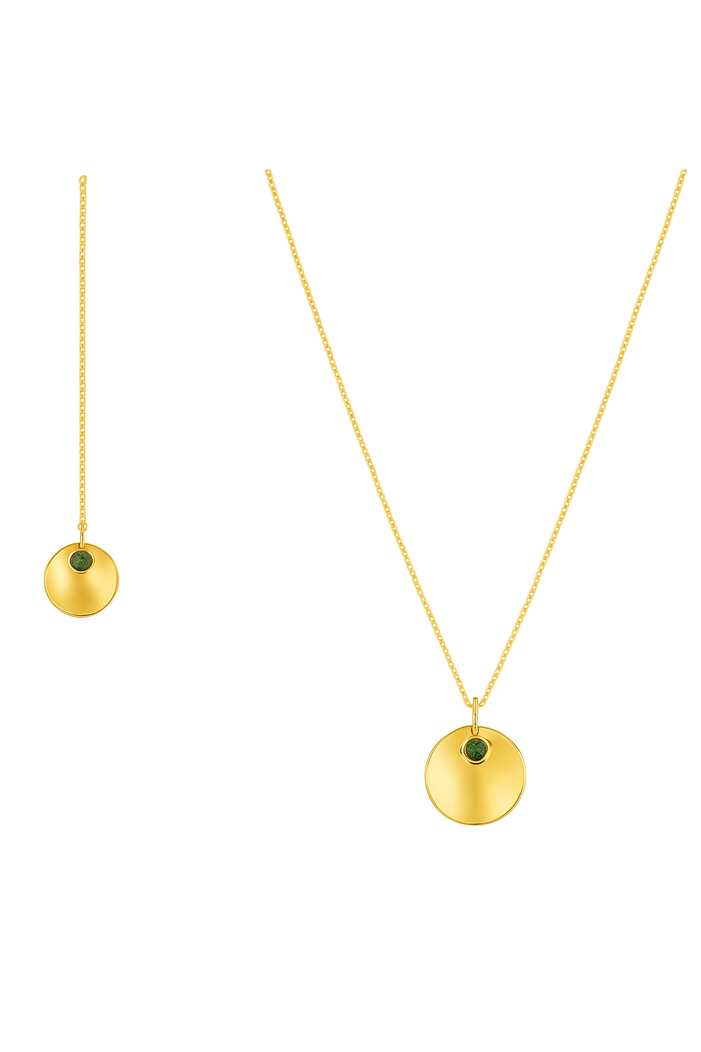 Stellara Birthstone Sparkle Set – Personalized Necklace & Earrings