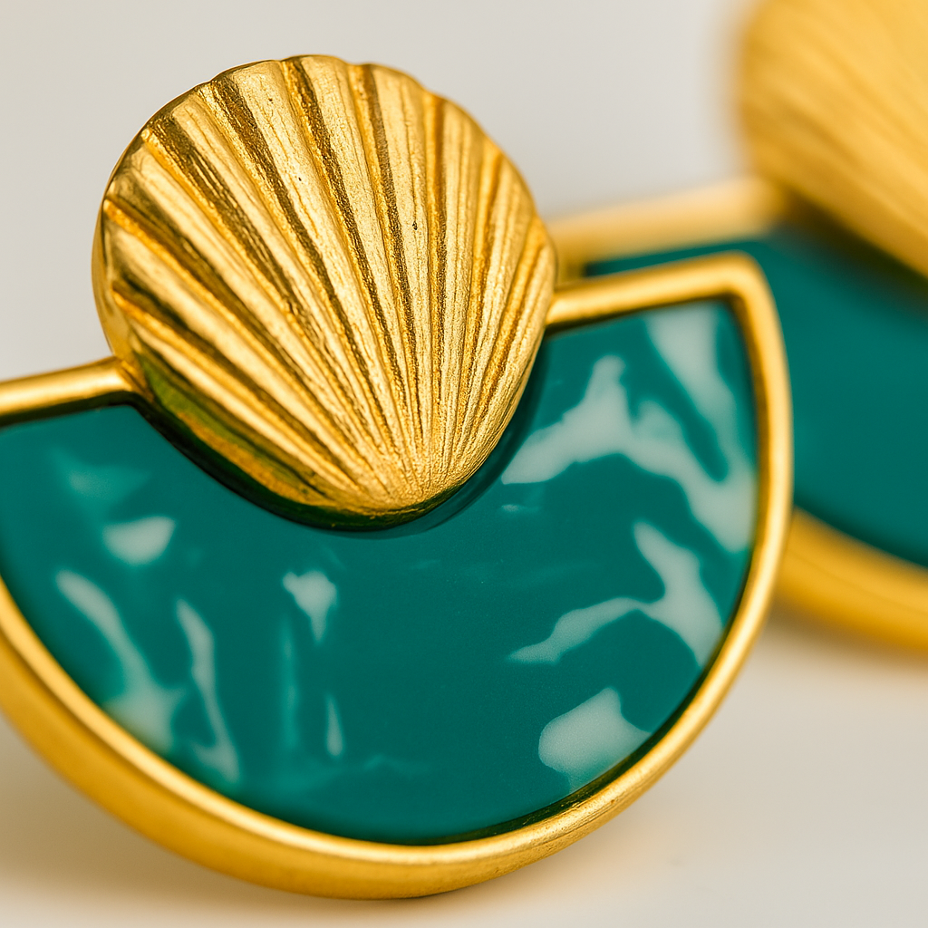 Sea Halve Küpe - MuffGem