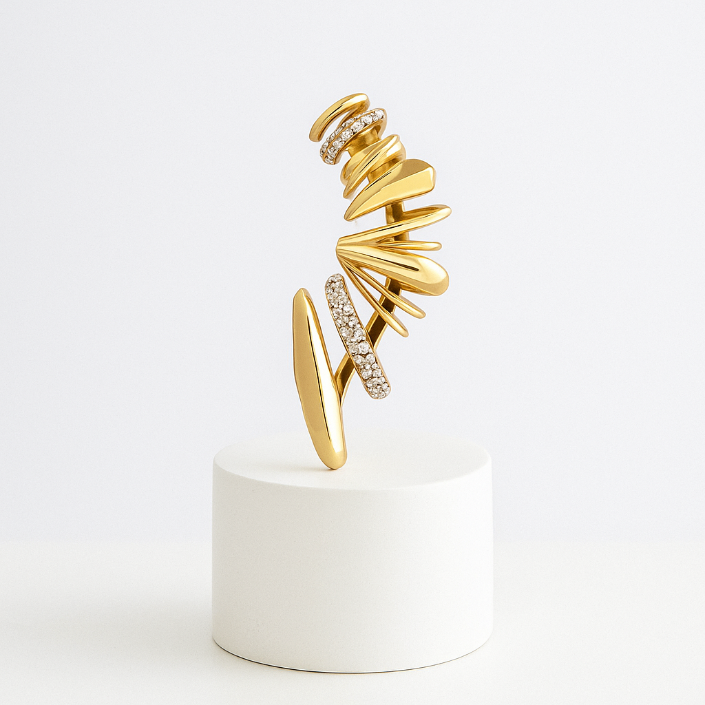 Tam Kulak Sarmalı Earcuff - MuffGem