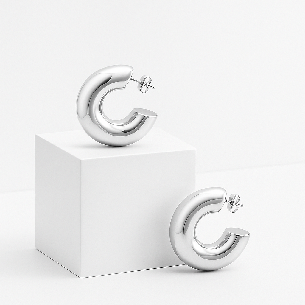 Crescent Argenté Earrings