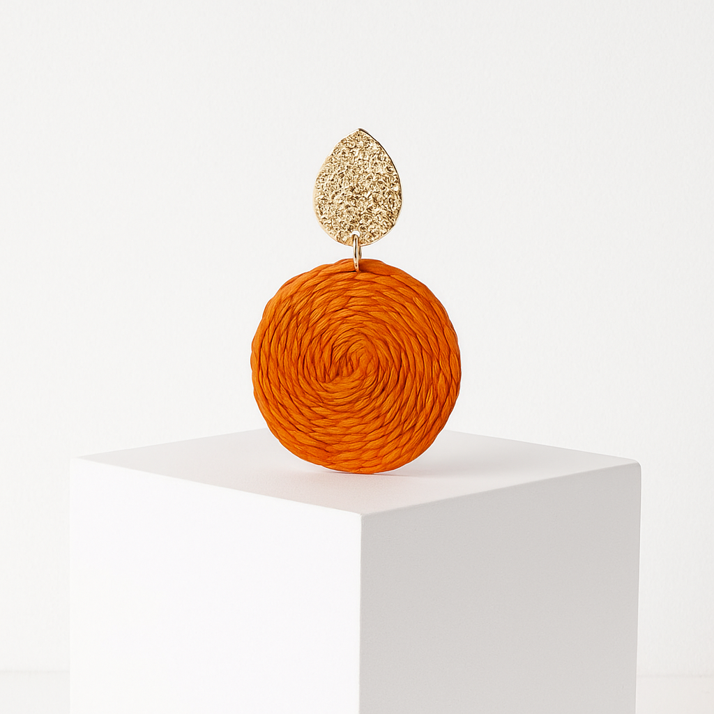 Серьги в стиле бохо-солнце