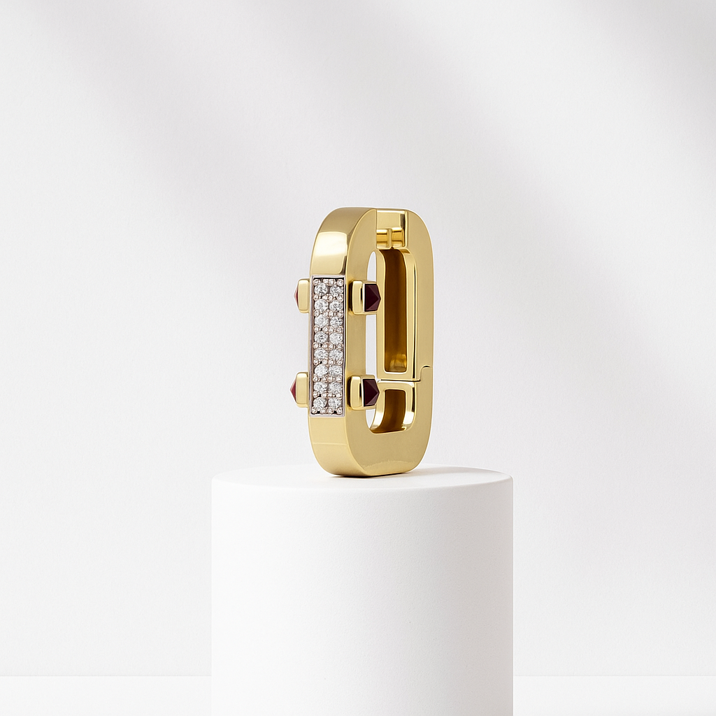 Серьги «Карабин Рубис»