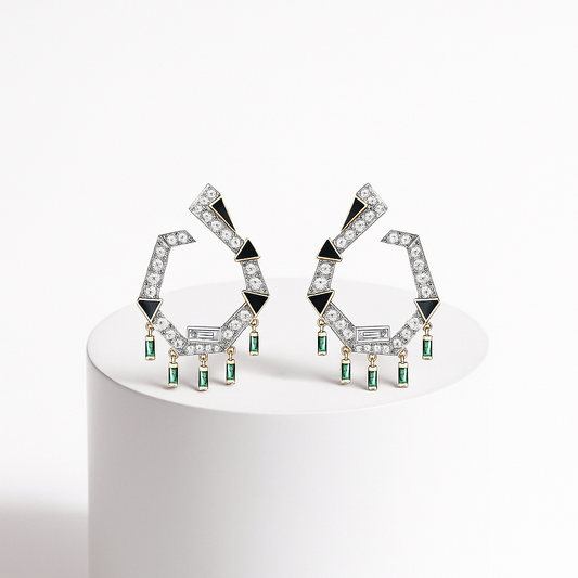 Éclipse Émeraude Küpe