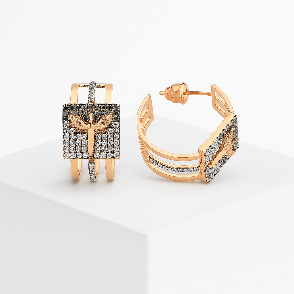 Серьга «Серафический квадрат»