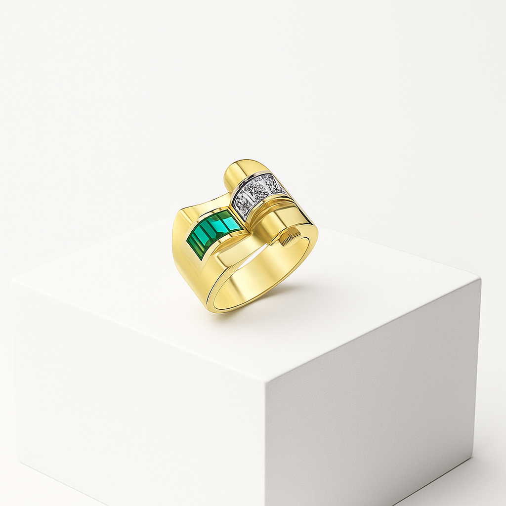 Artful Emerald Yüzük