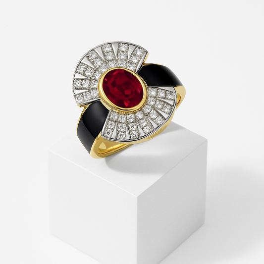 Deco Ruby Yüzük