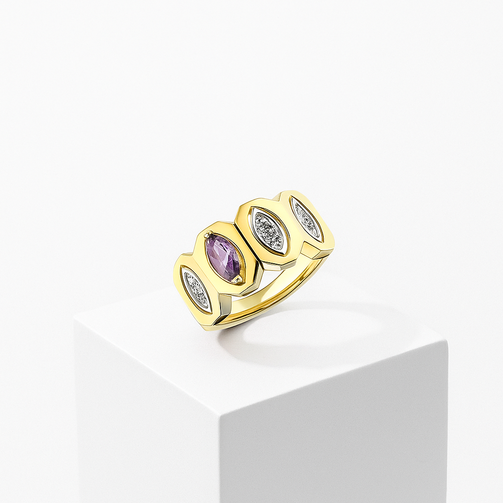 Violet Glow Ring