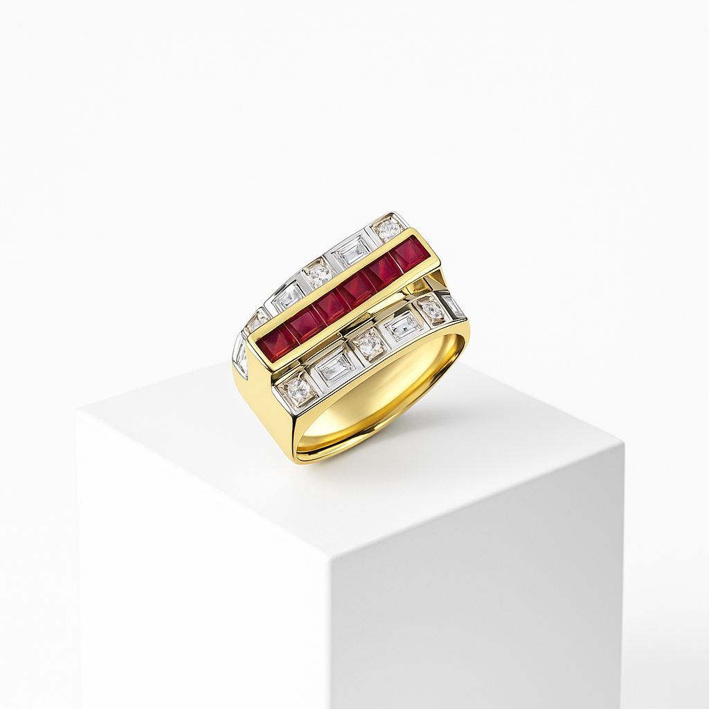 Sapphire Kuvars Yüzük