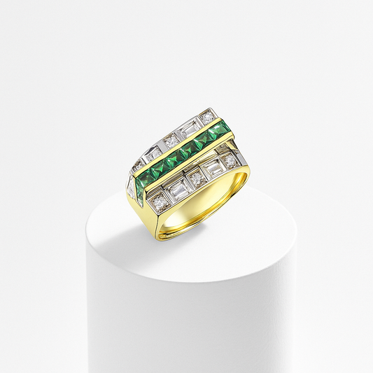 Saphirre Yakut Yüzük