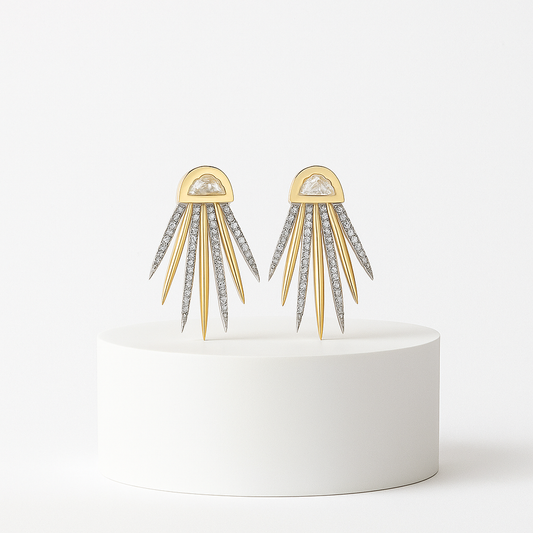 Moonlight Half Moon Küpe