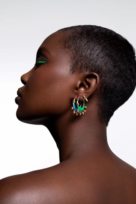 Blue Totem Küpe - MuffGem