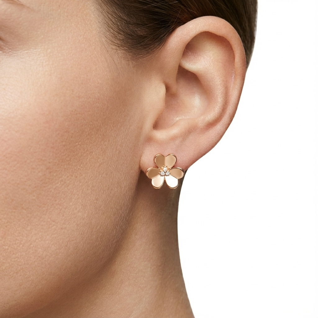 VCA Eterna Fleur Küpe (İthal Kutulu Model)