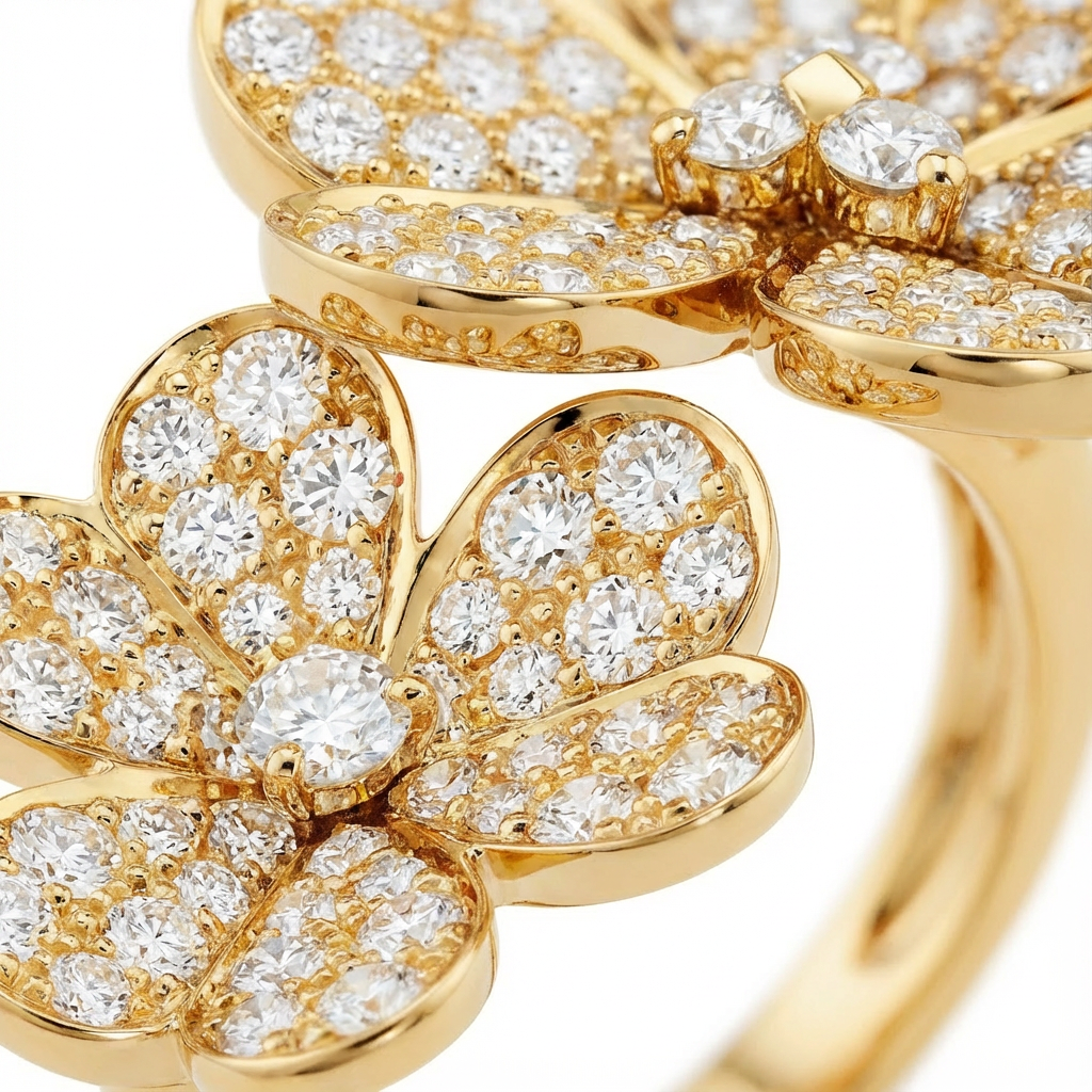 VCA Mirrored Yüzük (İthal Kutulu Model)