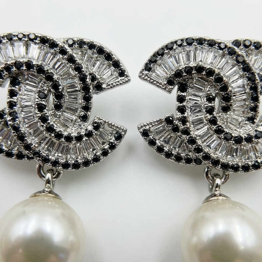 Couture Pearl Earrings (Imported, Boxed Model)