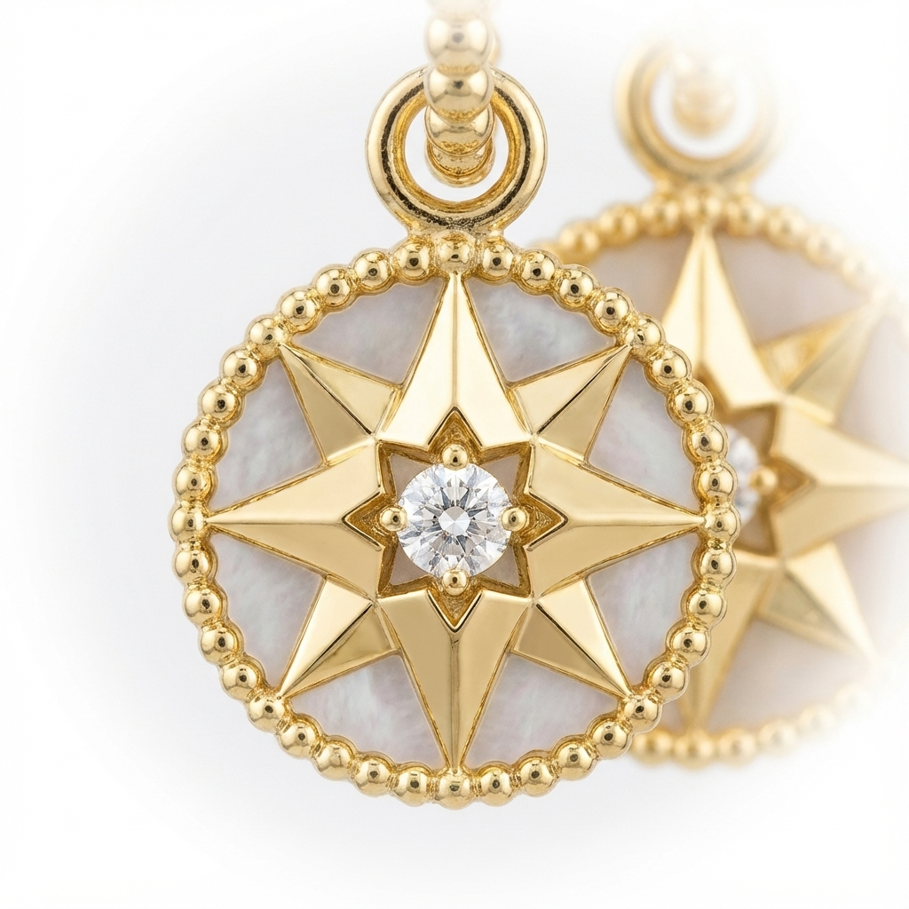 Серьги «Путеводный свет» (импортные, в коробке)