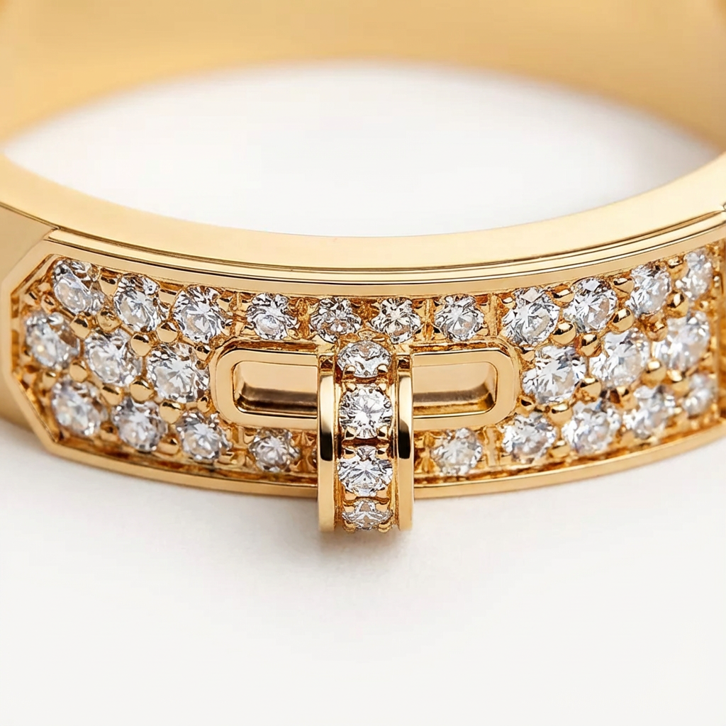 Кольцо «Пряжка блеска» (импортное, в коробке)