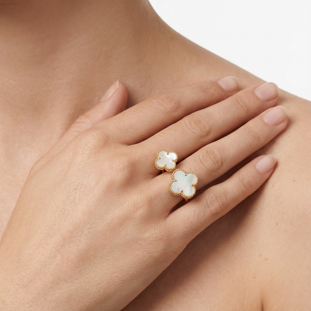 VCA Opal Quadra Yüzük (İthal Kutulu Model)