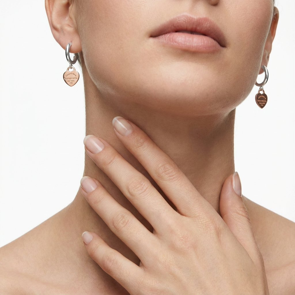 Étoile Heart Küpe (İthal Kutulu Model)