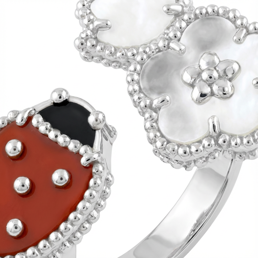 VCA Beetle Yüzük (İthal Kutulu Model)