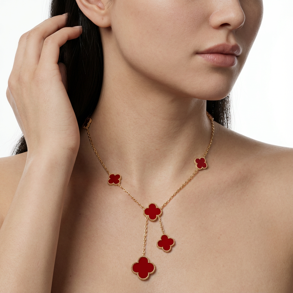 VCA Aurelia Clover Kolye (İthal Kutulu Model)