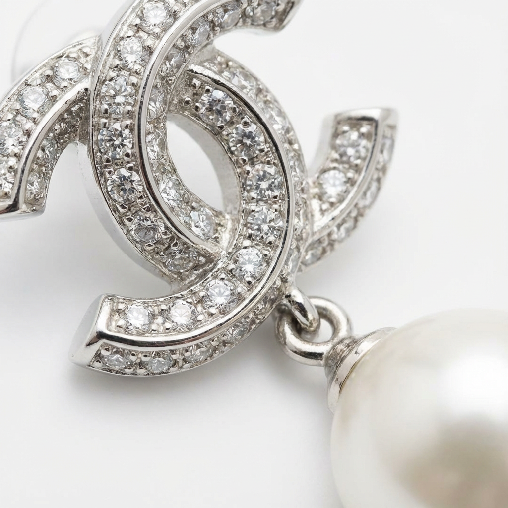 Классические жемчужные серьги (импортные, в коробке)