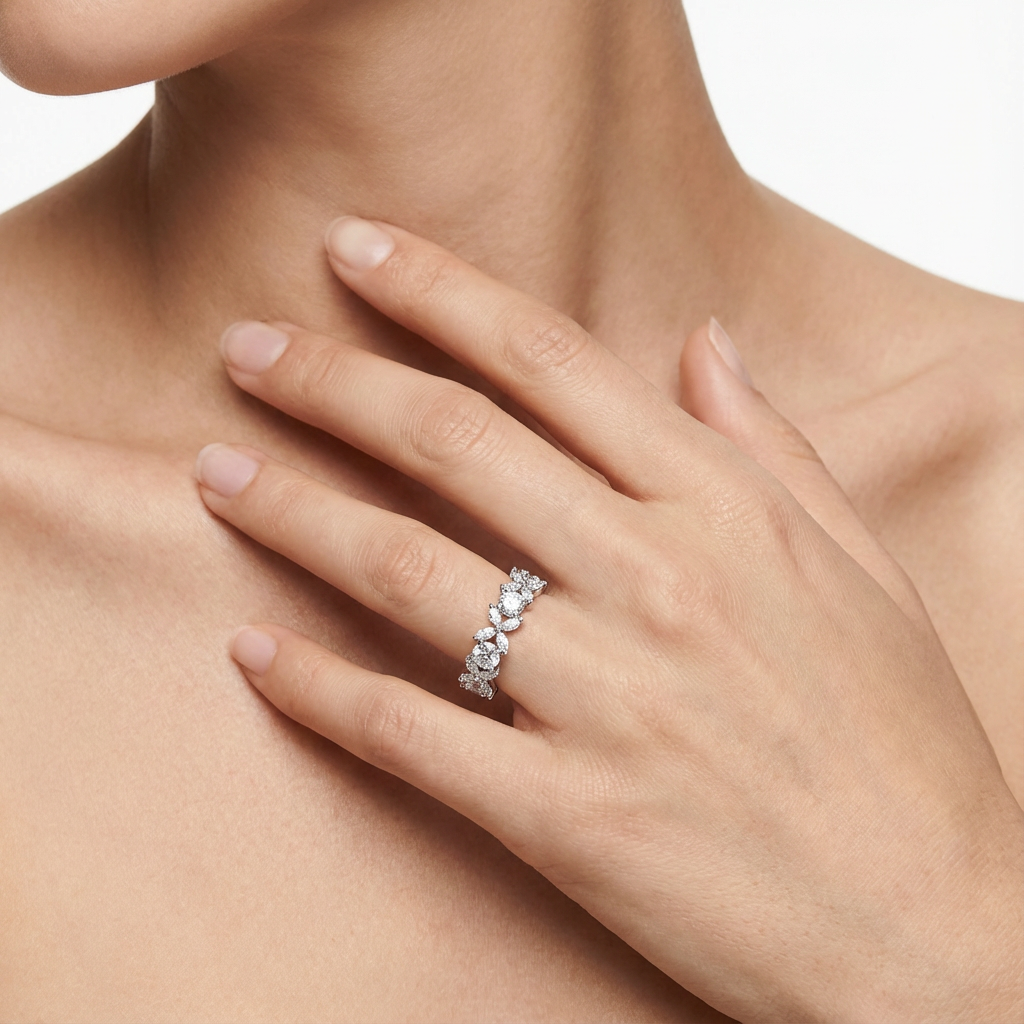 Rosette Yüzük (İthal Kutulu Model)