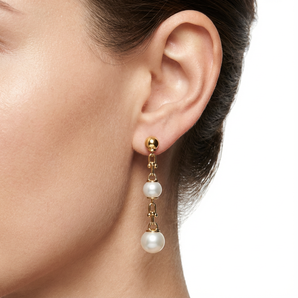 Lyra Pearl Küpe (İthal Kutulu Model)