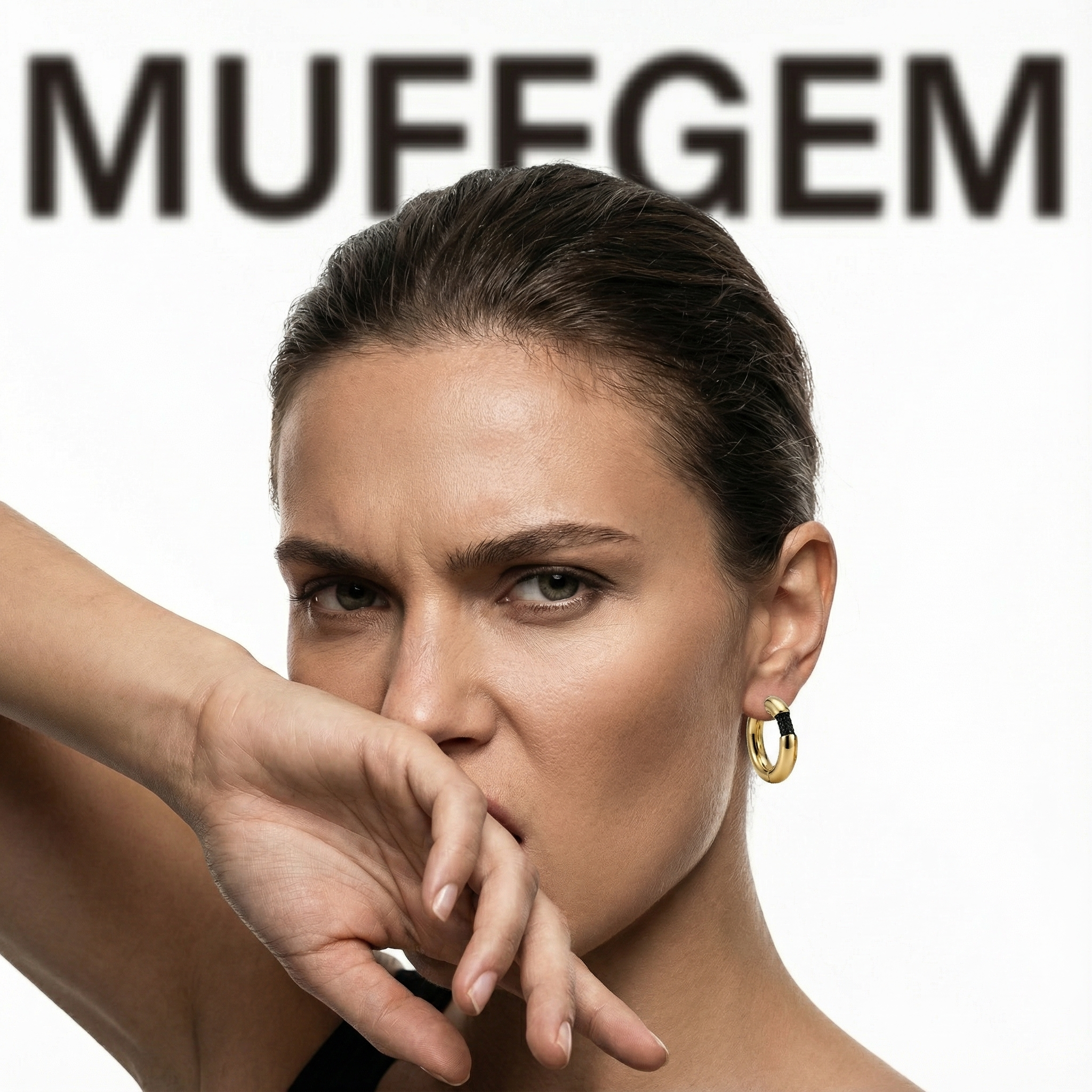 Obsidian Loop Earrings