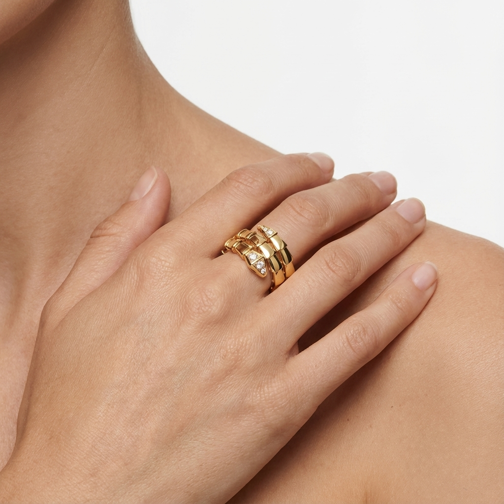 Veloura Serpent Yüzük (İthal Kutulu Model)