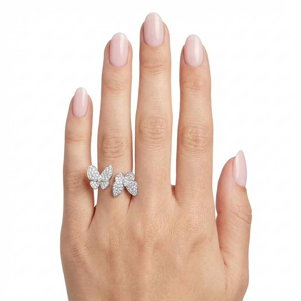 VCA Wing Duo Yüzük (İthal Kutulu Model)