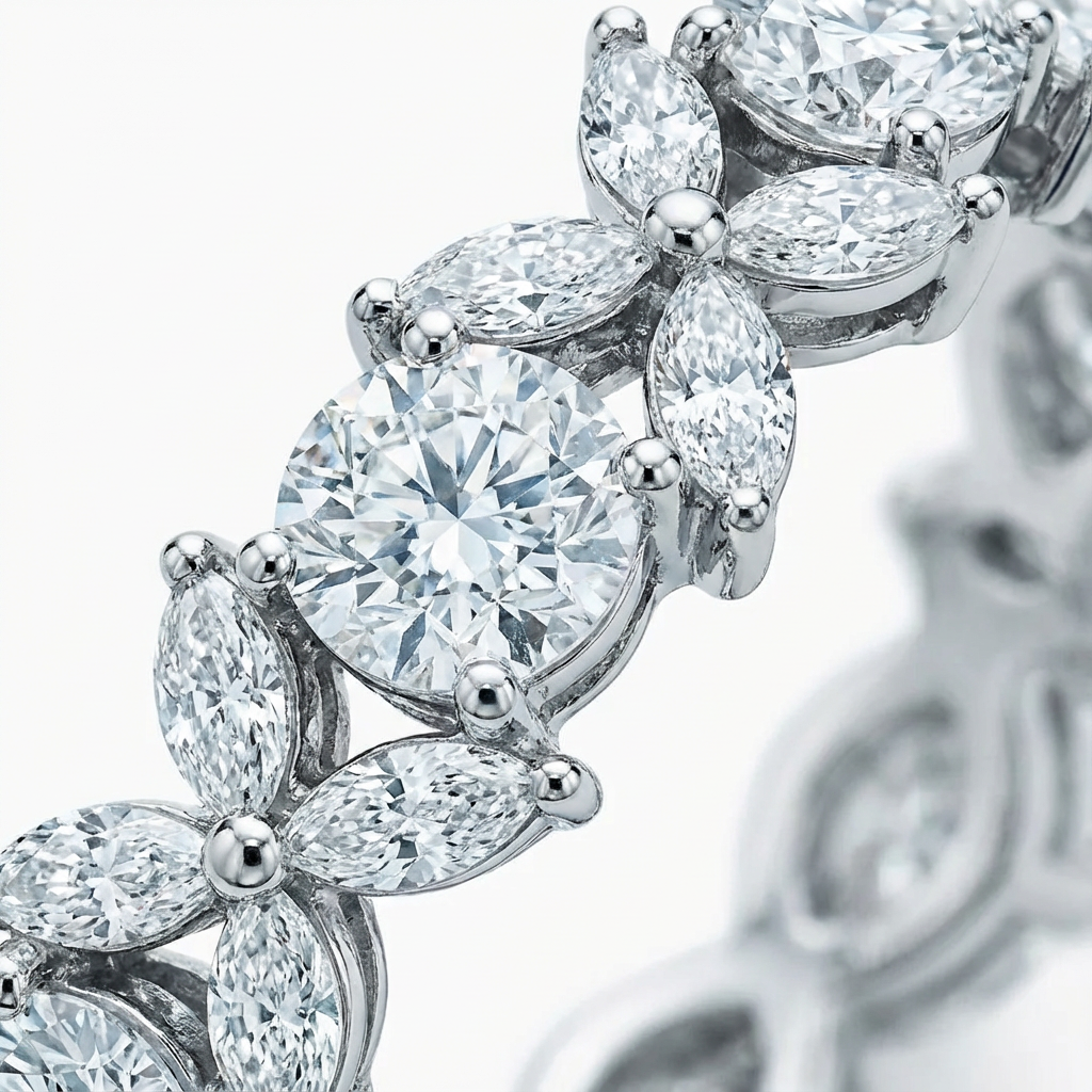 Rosette Yüzük (İthal Kutulu Model)