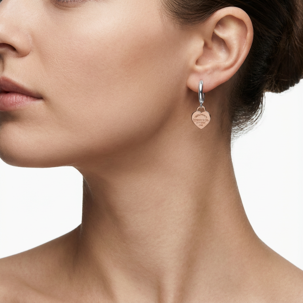 Étoile Heart Küpe (İthal Kutulu Model)