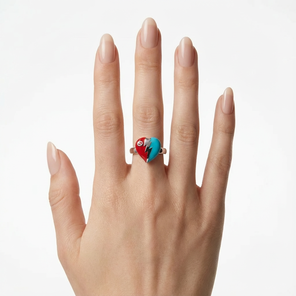 Volt Heart Yüzük (İthal Kutulu Model)