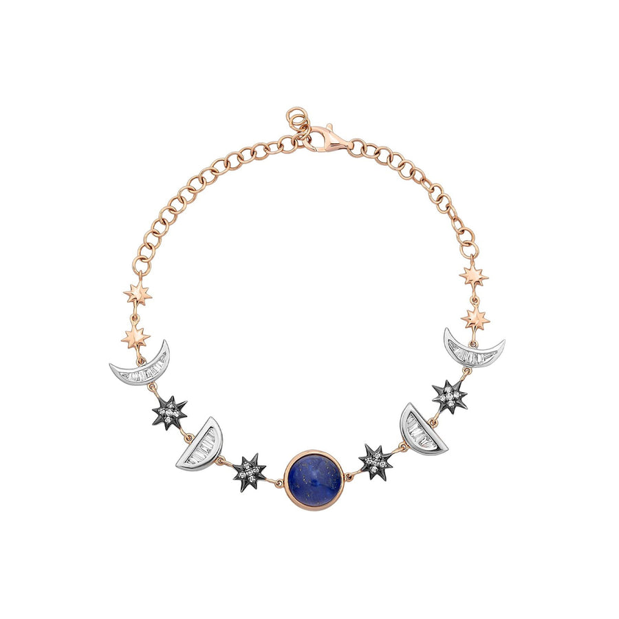 Diamond Moon Arc Bileklik - MuffGem