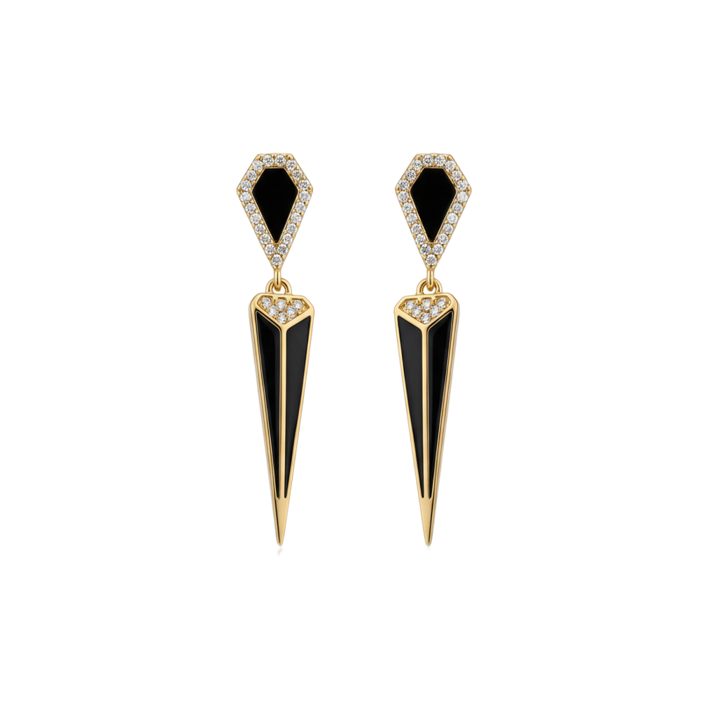 Crimson Obelisk Küpe