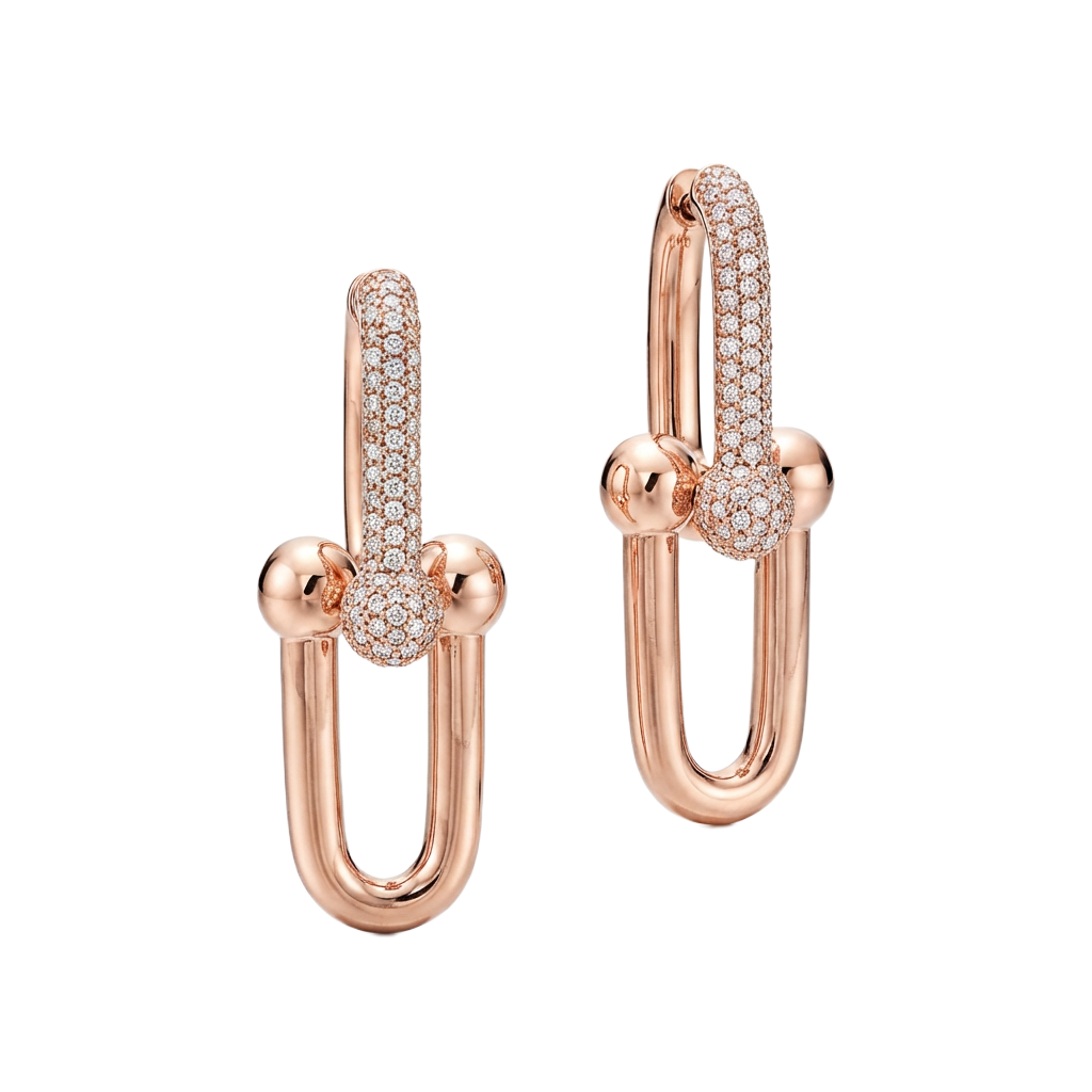 Gilded U-Link Küpe (İthal Kutulu Model)