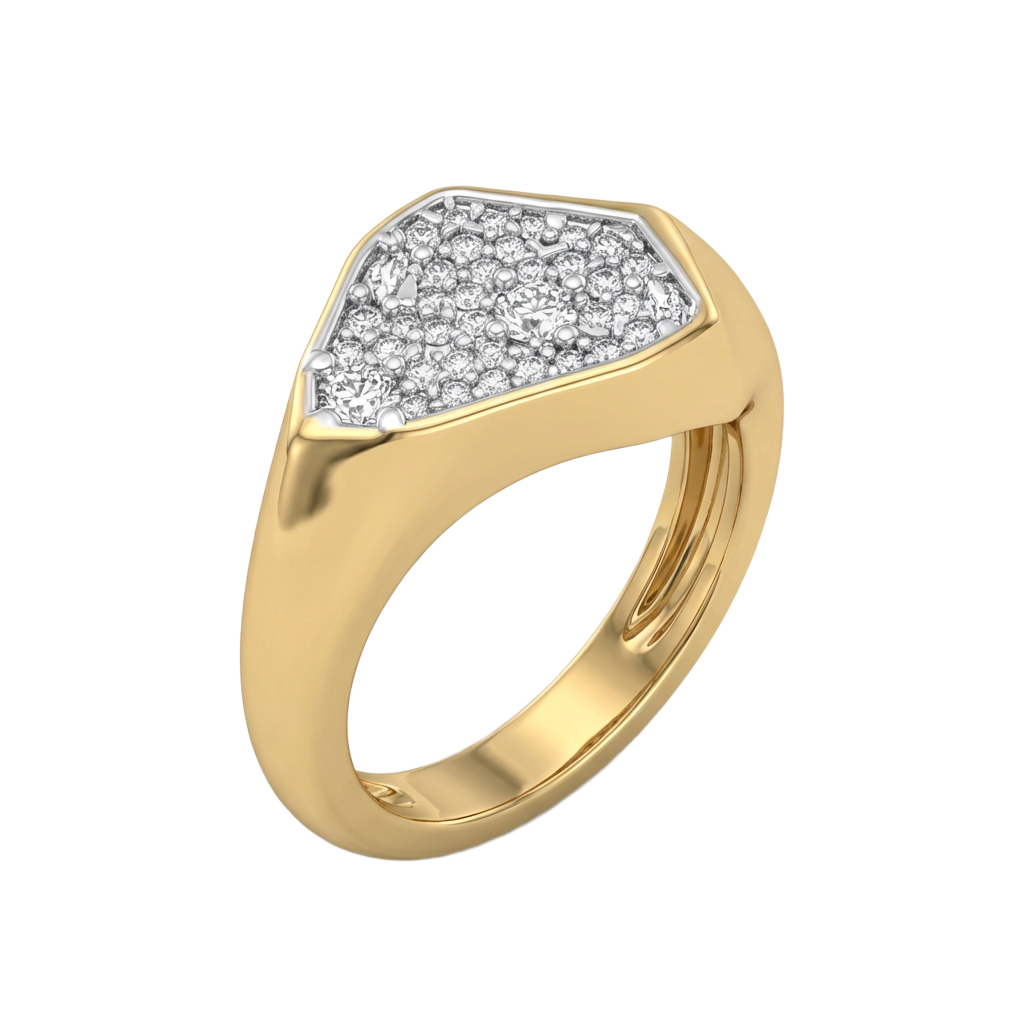 Geometric Shield Ring