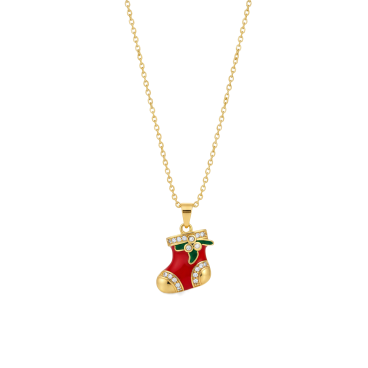 Scarlet Stocking Necklace