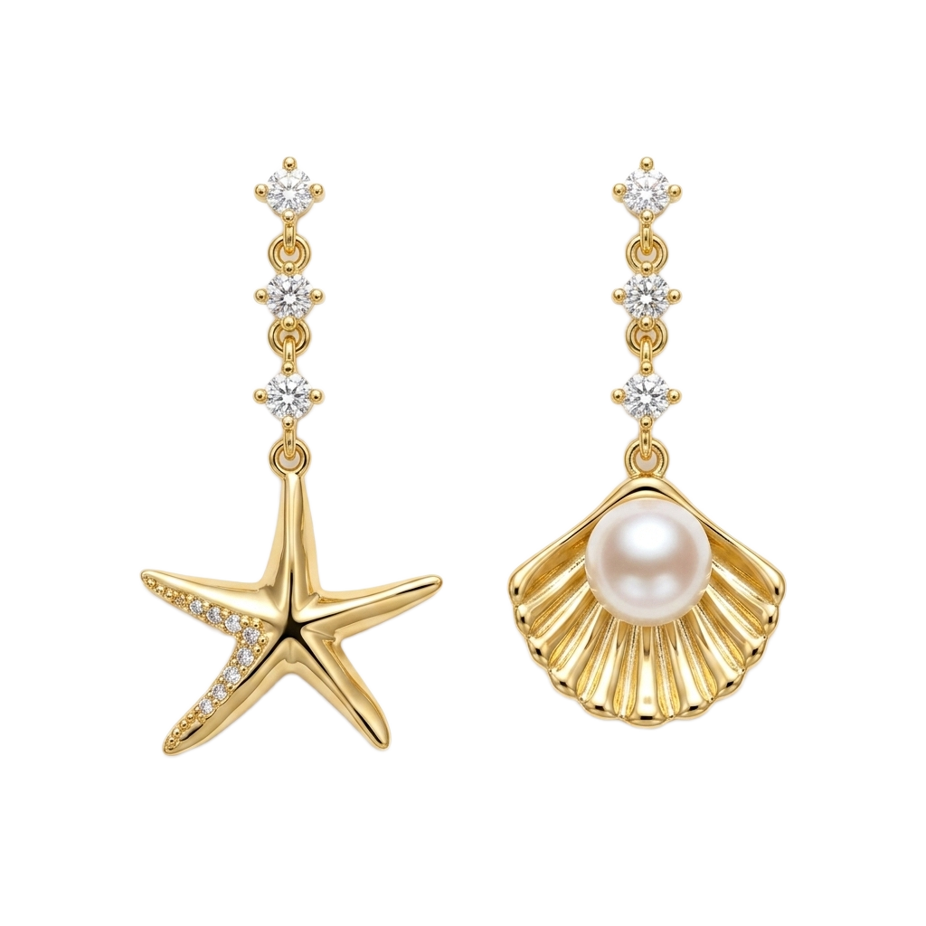 Amara Shell-Pearl Küpe