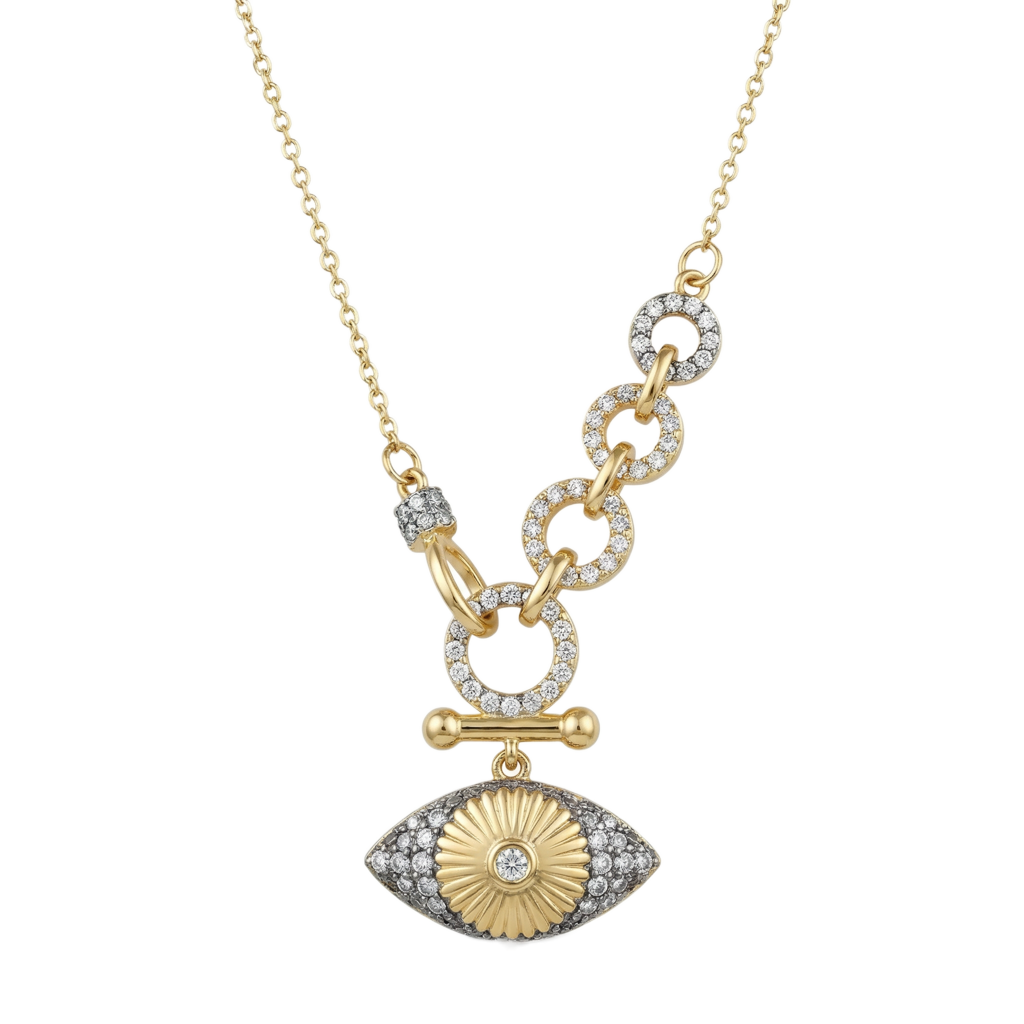 Radiant Iris Toggle Kolye