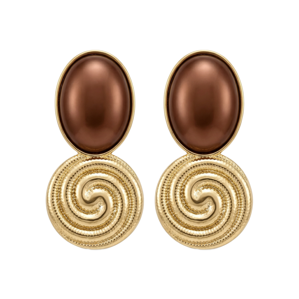 Crimson Spiral Muse Küpe