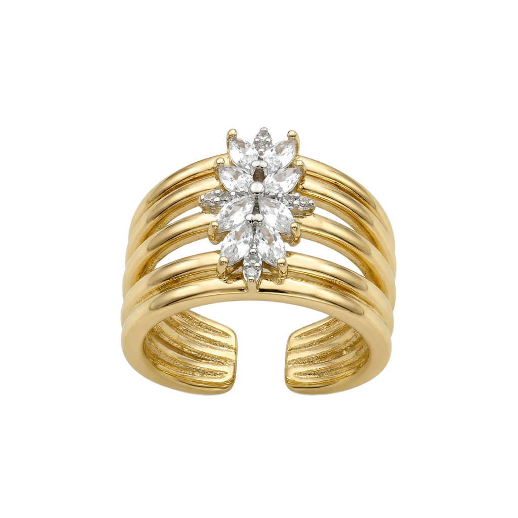 Golden Flora Tier Yüzük