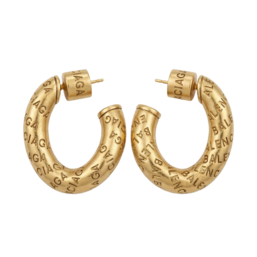 Matte Script Küpe (İthal Model)