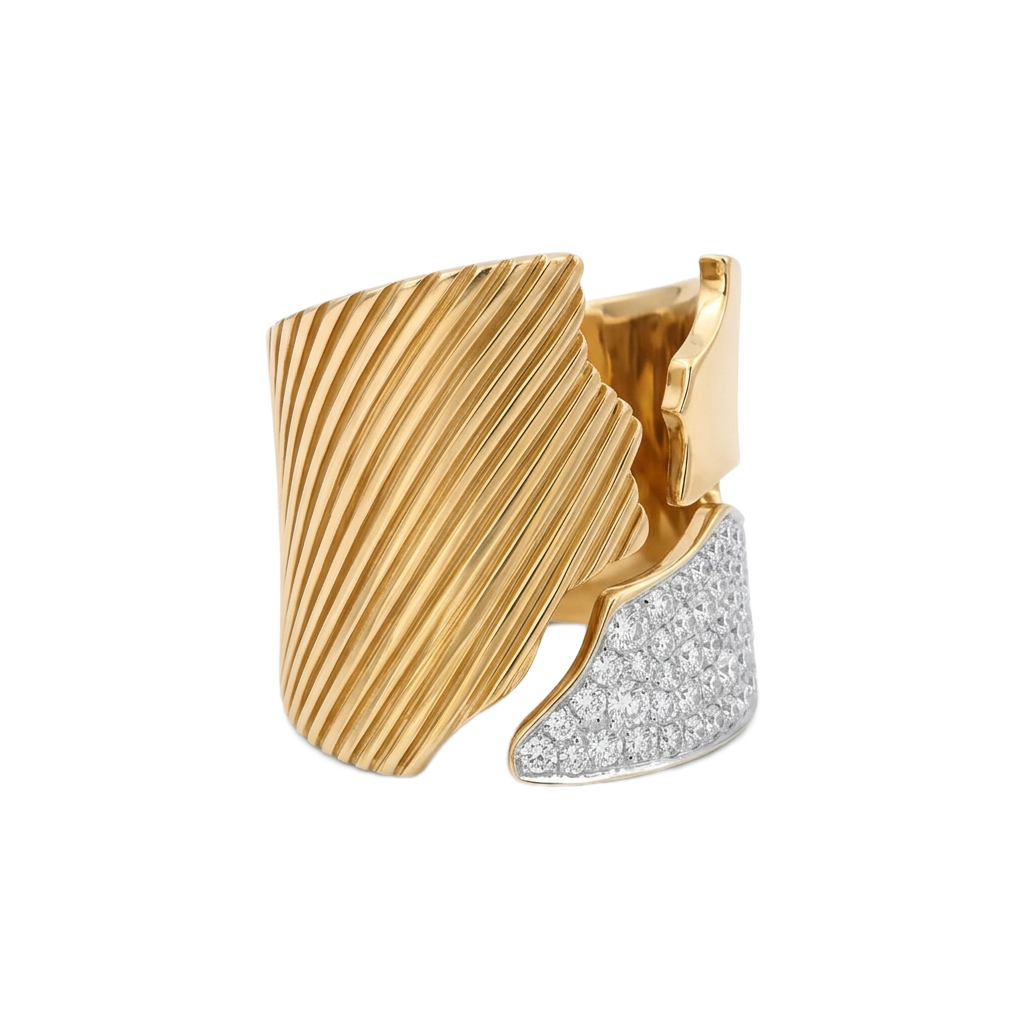 Asymmetric Relief Yüzük