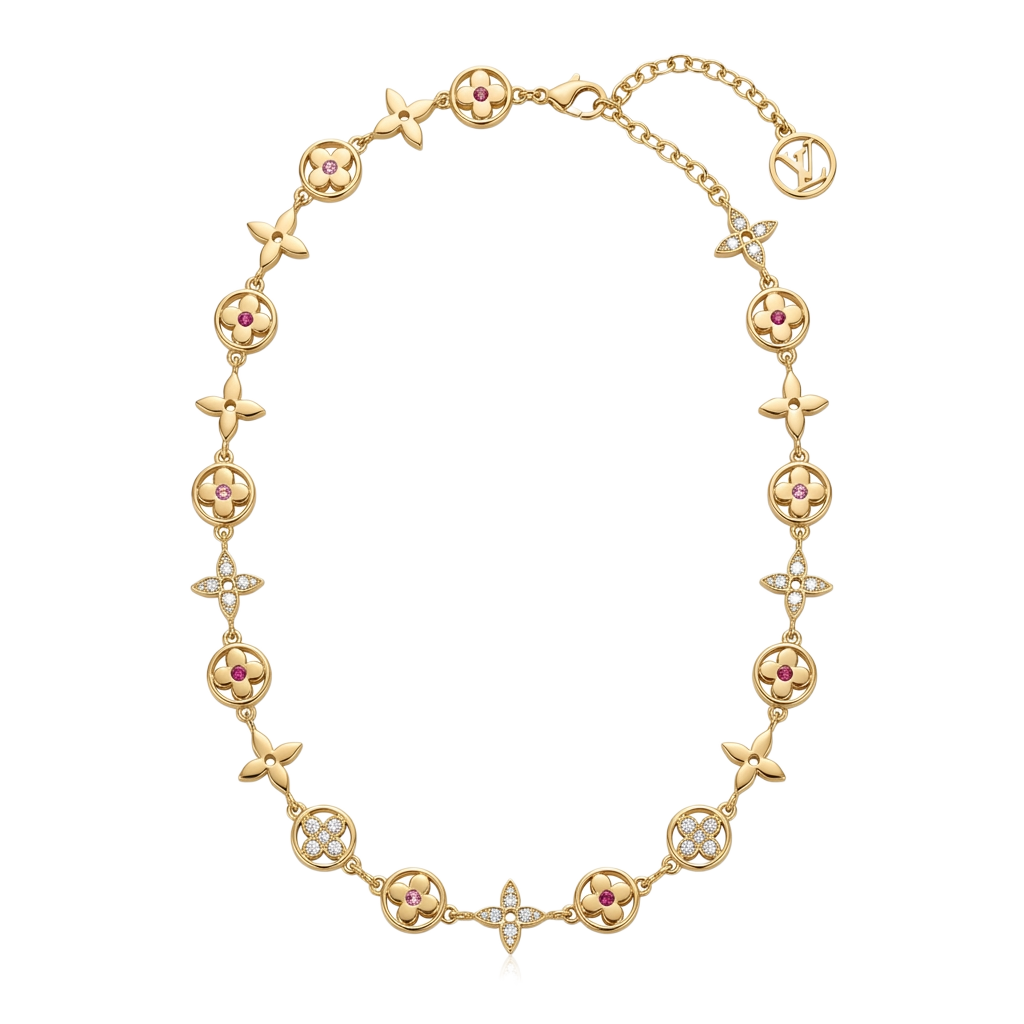 Monogram Blossom Kolye (İthal Model)